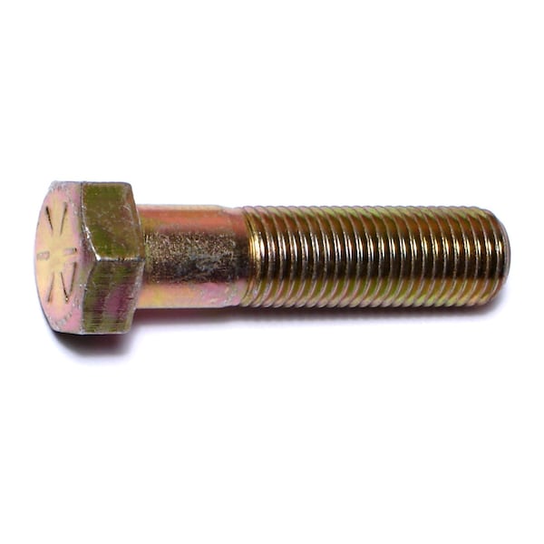 Midwest Fastener Grade 8, 7/16"-20 Hex Head Cap Screw, Zinc Yellow Steel, 1-3/4 in L, 25 PK 00875 - main